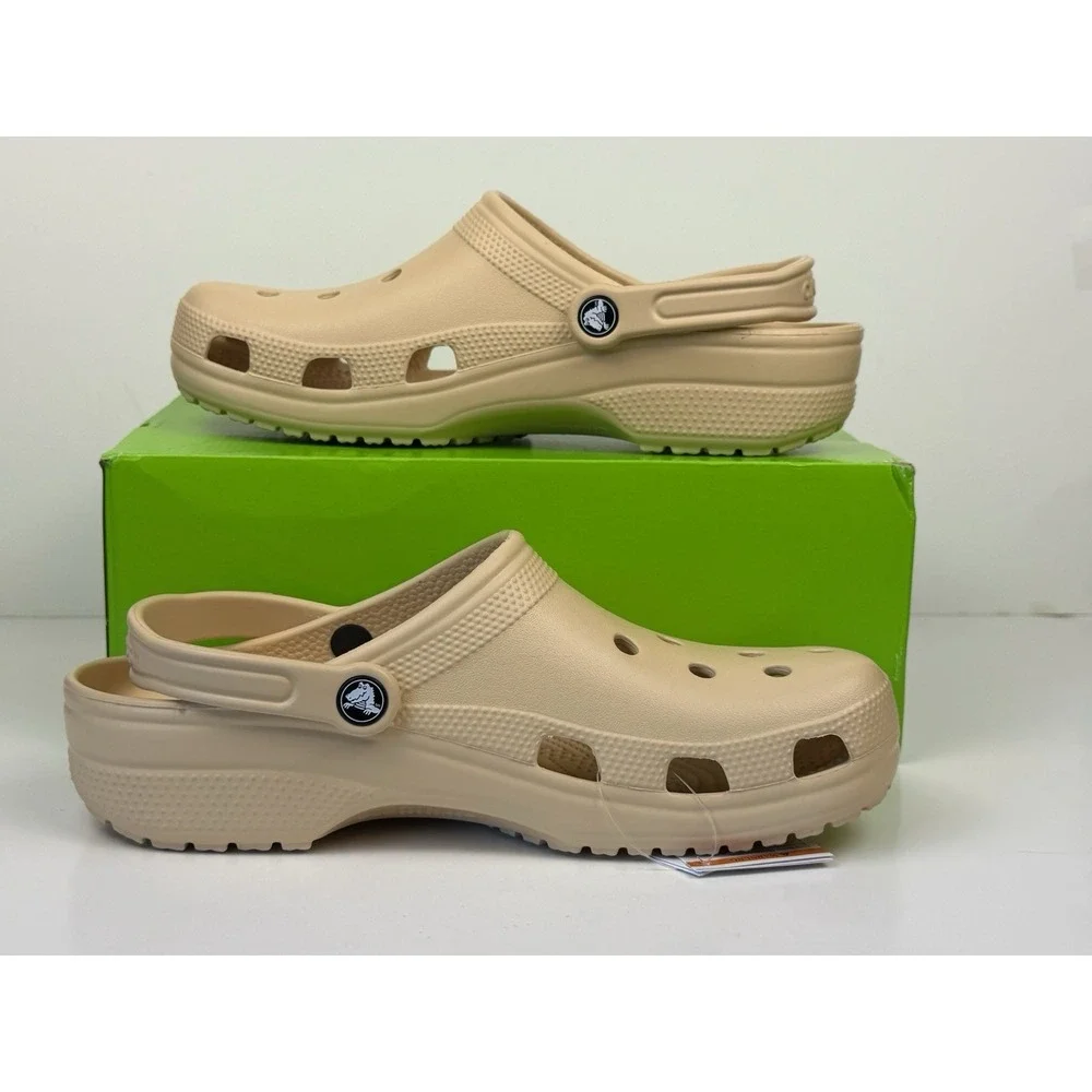Crocs Classic Clogs Size 9 Men's‎ / Women's Size 11 Shitake Sprite Tan Beige